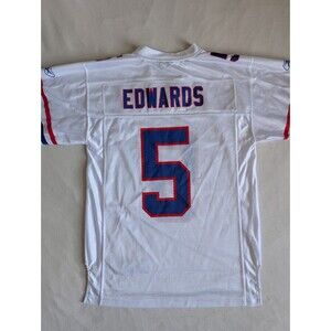 Reebok Buffalo Bills Trent Edwards AFL 50th Anniversary NFL On Field Jersey Sz S
